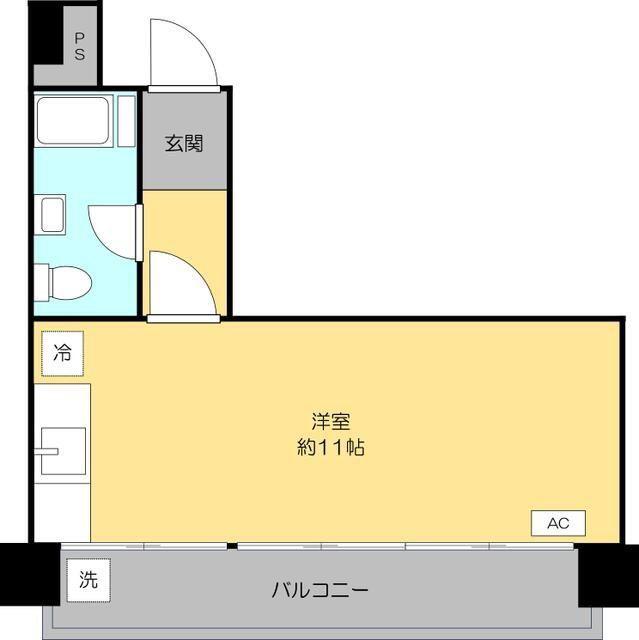 メゾン滝野川(ワンルーム/6階)の間取り写真