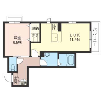 OHANA・MAISON・蓮見(1LDK/3階)の間取り写真