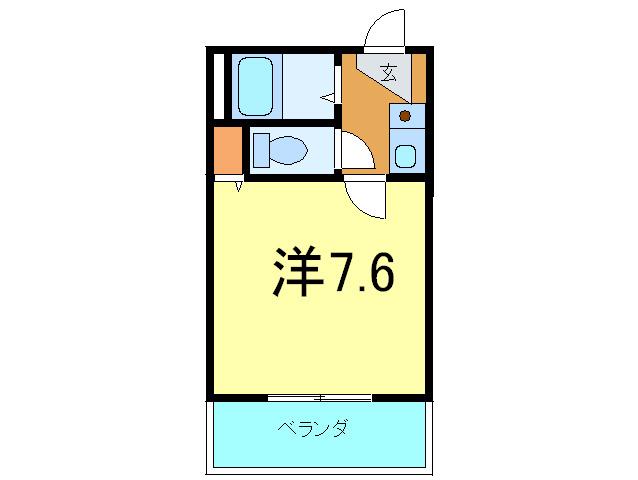 メゾンドピュア(1K/2階)の間取り写真