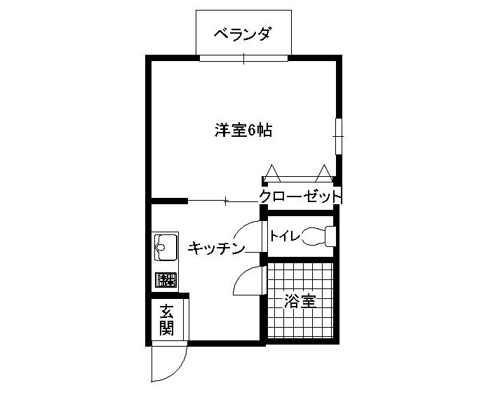 RECO TAMACHI(1K/2階)の間取り写真