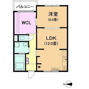 ウィステリア大曽根(1LDK/3階)の間取り写真