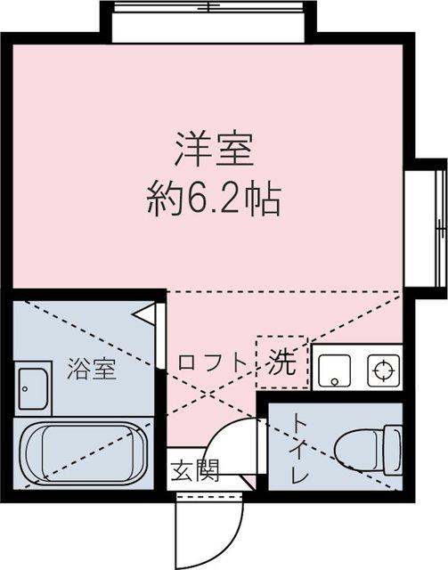 シャトレKAMIYAII(ワンルーム/1階)の間取り写真