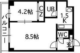 ルーブル5条館(1LDK/7階)の間取り写真
