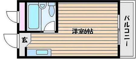 トレックビル(ワンルーム/5階)の間取り写真
