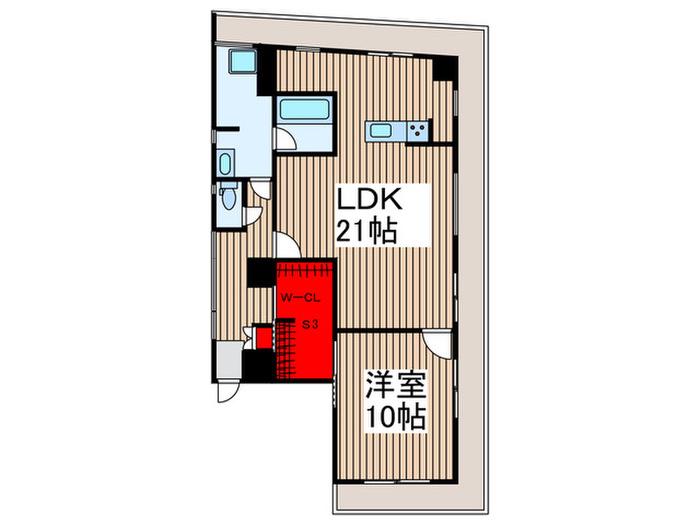 JLBグランエクリュ武蔵小山II(1SLDK/5階)の間取り写真