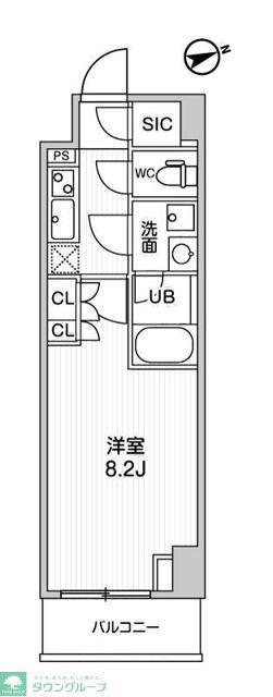 リーラ大塚(1K/5階)の間取り写真