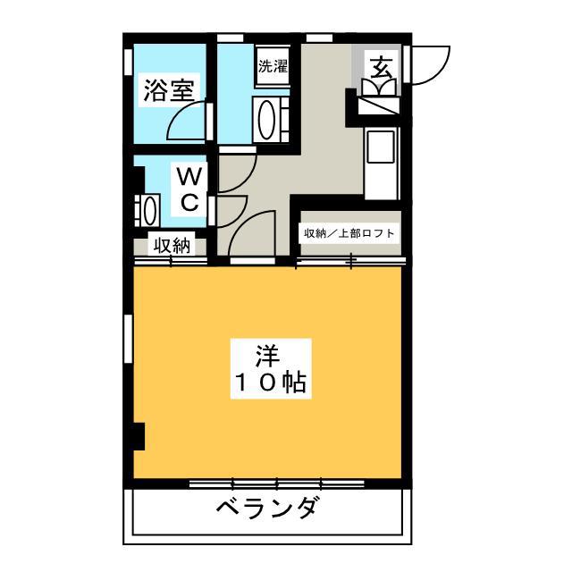 VILLA K1(1K/2階)の間取り写真