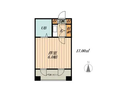 第3メゾン吾妻(1K/3階)の間取り写真