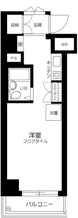 キャッスルマンション笹塚 9階階 間取り