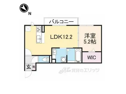 メゾンシャトーベルロード(1LDK/1階)の間取り写真