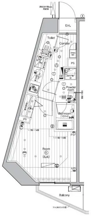 PREMIUM CUBE 池袋要町 12階階 間取り
