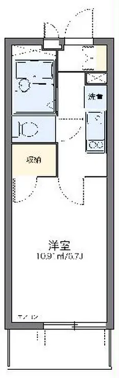 レオパレス桜 4階階 間取り