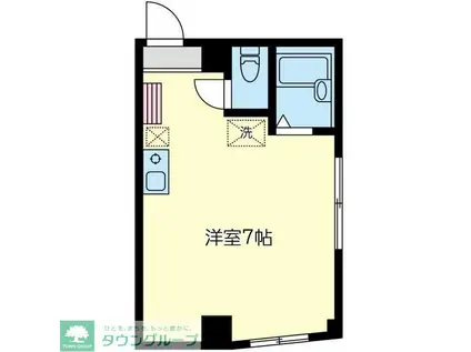 みずきビル(ワンルーム/5階)の間取り写真