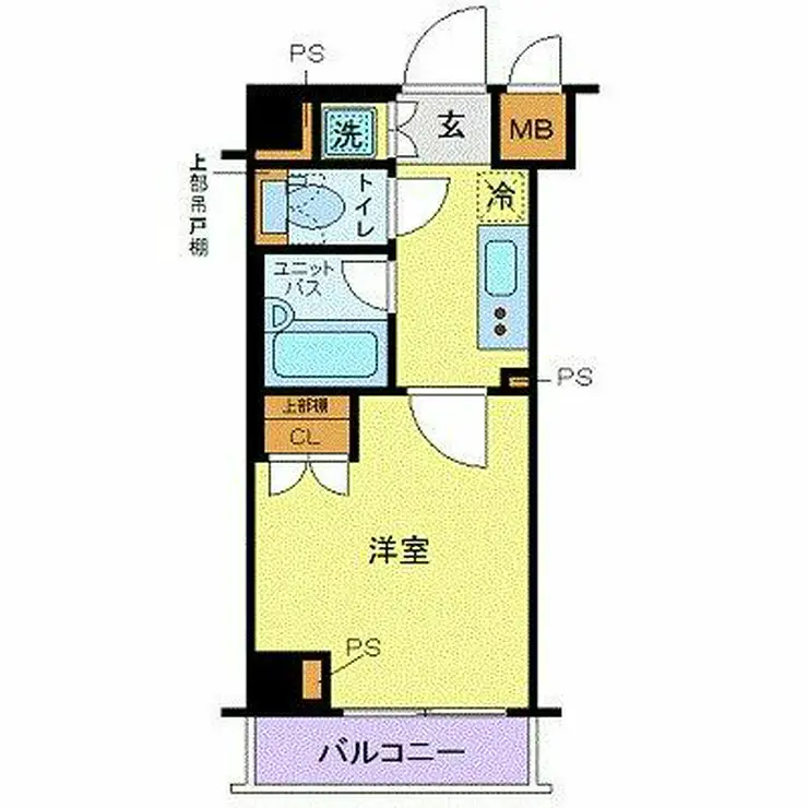ルーブル多摩川七番館 3階階 間取り