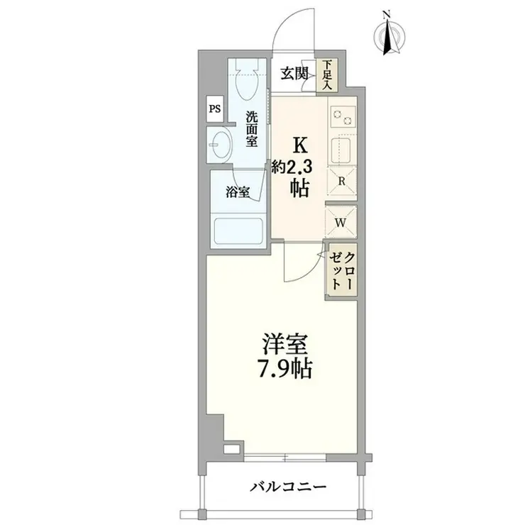 プレール・ドゥーク浜松町 5階階 間取り