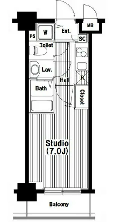 グランド・ガーラ池袋 4階階 間取り