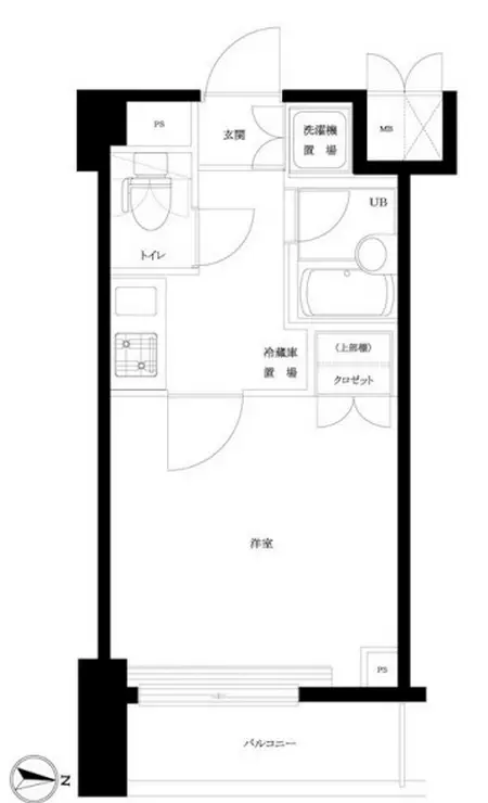 ルーブル中野坂上参番館 3階階 間取り