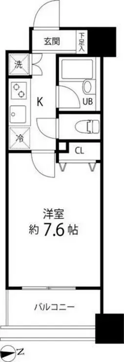 スペーシア秋葉原 9階階 間取り