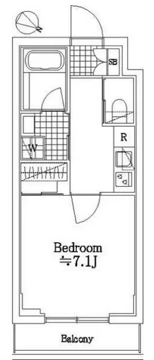 ハーモニーレジデンス池袋メトロゲート 1階階 間取り