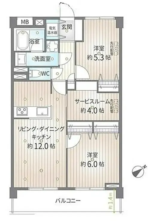 ニューライフ戸塚 2階階 間取り