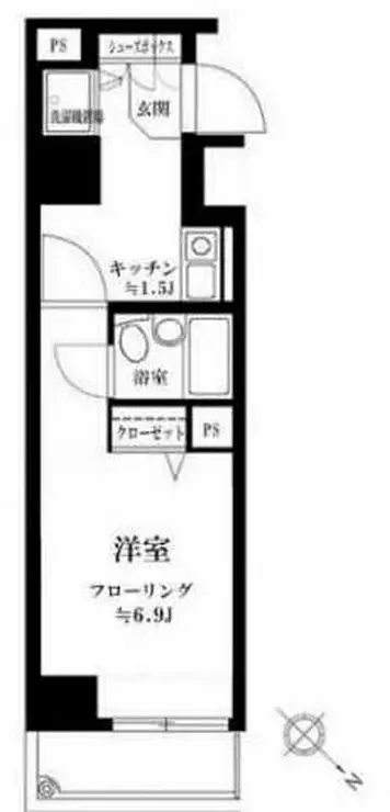 東建シティハイツ上野 7階階 間取り