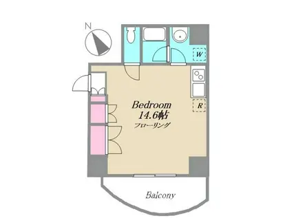 ファーストA虎ノ門(ワンルーム/7階)の間取り写真