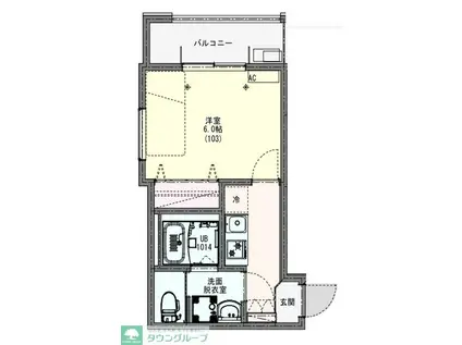 KLEIS日進(1K/1階)の間取り写真