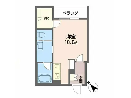 シャーメゾンDAIII(ワンルーム/1階)の間取り写真