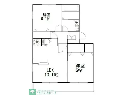 ESPERANZA(2LDK/1階)の間取り写真