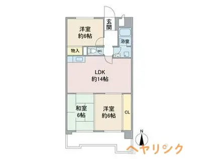 シャルムアスカ(3LDK/3階)の間取り写真