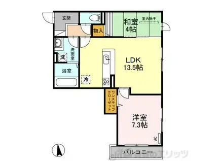 CASA FILANTE VOL.II(2LDK/2階)の間取り写真