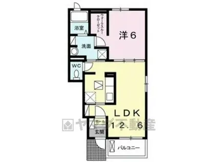 プロムナード(1LDK/1階)の間取り写真