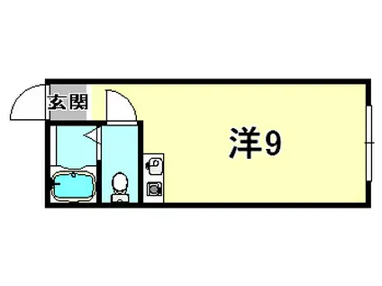 メゾンドランバン(ワンルーム/2階)の間取り写真