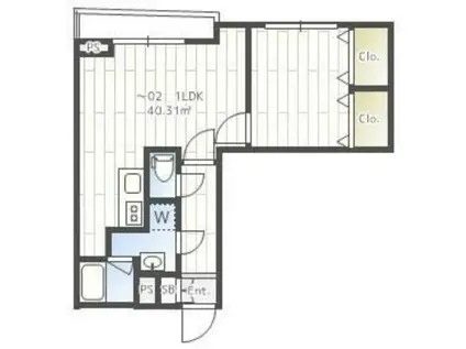 THE CLASS OMORI RESIDENCE(1LDK/5階)の間取り写真