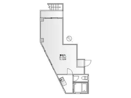 NMKビル(ワンルーム/2階)の間取り写真