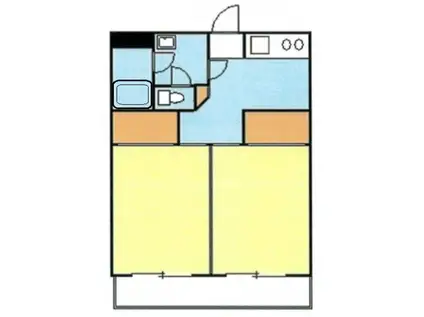 フォートクリオM(2K/4階)の間取り写真