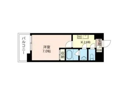 エスティメゾン白楽(1K/3階)の間取り写真