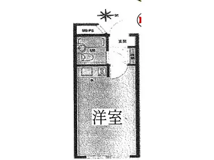 ラ・レジダンス・ド・ラフィネ(ワンルーム/3階)の間取り写真