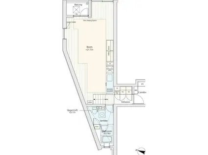カスタリア渋谷櫻丘旧イプセ渋谷ティアズ(ワンルーム/4階)の間取り写真