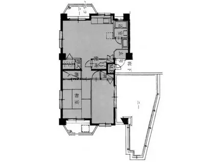 ジェントリー963(2DK/6階)の間取り写真