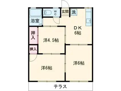 サンモールサトー(3DK/2階)の間取り写真