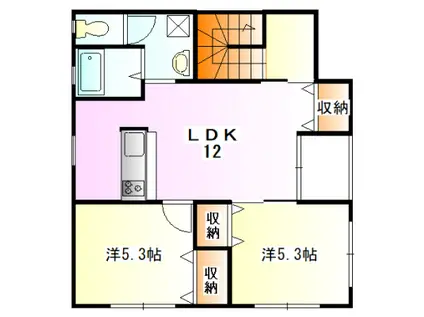 メゾン・ド・エスペランス(2LDK/2階)の間取り写真