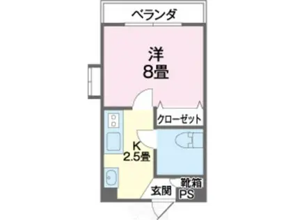 泉マンション(1K/3階)の間取り写真