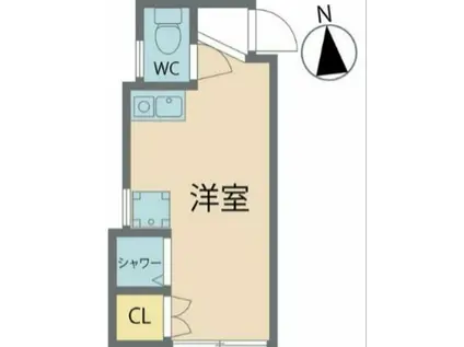 OHMORI APARTMENT(ワンルーム/1階)の間取り写真