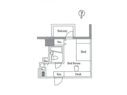アレックス日乃本(ワンルーム/6階)の間取り写真