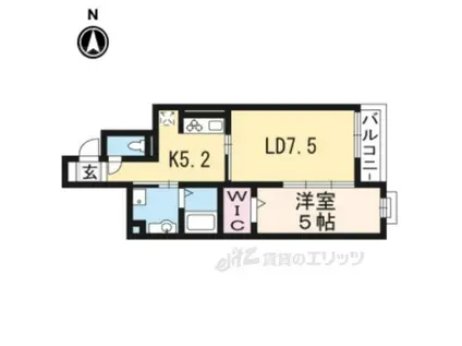 プレミスト スガヤ(1LDK/2階)の間取り写真