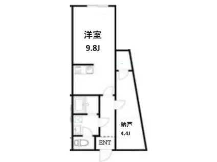 AIR TOWER OTSUKA(1DK/1階)の間取り写真