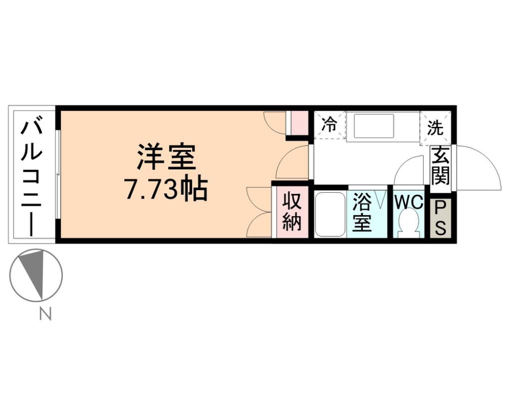 サンシャイン28(1K/3階)の間取り写真