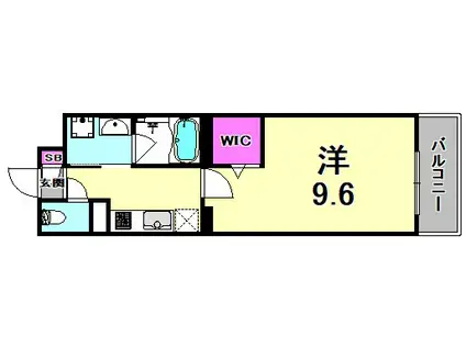 ルーチェ(1K/2階)の間取り写真