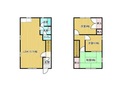 国分ガーデンハイツ(3LDK/1階)の間取り写真